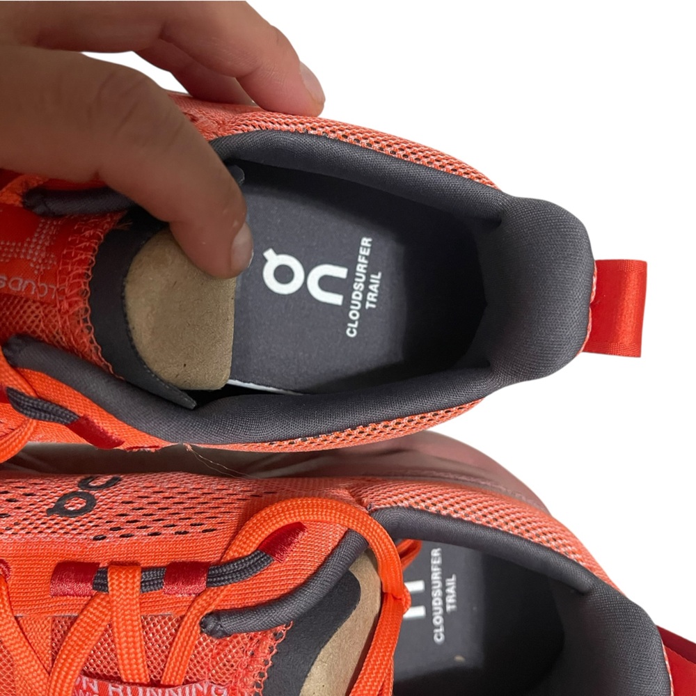 ๐๐ผOn Cloud Running/Cloud Surfer Trail. Orange Athletic Shoes. NWOT NO BOX. - Picture 10 of 16